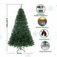 thumbnail image 2 of 6.5FT Pre-Lit Artificial Christmas Tree - 8 Lighting Modes with Warm White & Color Changing LED Lights, 880 Branch Tips, Hinged Metal Stand for Easy Assembly, Holiday Home Decor, 2 of 8