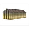 Riverstone Industries Monticello MONT-20-BK-PREMIUM 8 x 20 Ft. Greenhouse, Black Finish