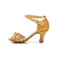 thumbnail image 1 of UKAP Women Heels Solid Color Pumps Hollow Out Shoes Ladies Sandals Non Slip Gold 8, 1 of 2