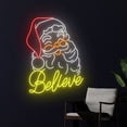thumbnail image 3 of Handmadetneonsign Believe Santa Claus Neon Sign, Santa Believe Led Light, Merry Christmas Santa, 3 of 5