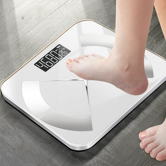 AZXY Scale Weight,Body Fat Scale,Body Composition Scales on Clearance,Smart Digital Bathroom Body Scales with Bluetooth 500lbs,White