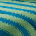 thumbnail image 5 of Lush Decor Gale Cabana Stripe? Reversible Comforter 2 Piece Set Twin/ Twin Xl Blue & Sage - Striped Bedding Set - Kids Green Comforter - Coastal Dorm Decor, 5 of 11