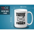 thumbnail image 6 of Farmer Mug White 15oz - Worl'Ds Greatest Farter I Mean Farmer - Farm Market Tractor Biodegradable Environmetal Friendly, 6 of 7