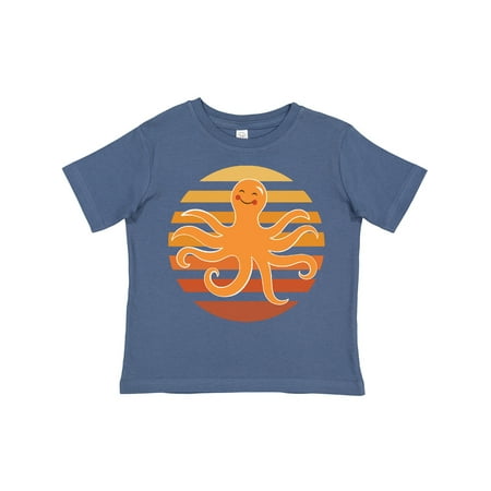 

Inktastic Octopus Ocean Sunset Gift Toddler Boy or Toddler Girl T-Shirt