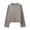 Gray, variant on Ruimatai Women's Cropped Sweater Olive Green Soft Knit Long Sleeve Crewneck Tops for Casual Wear and Daily Outfits