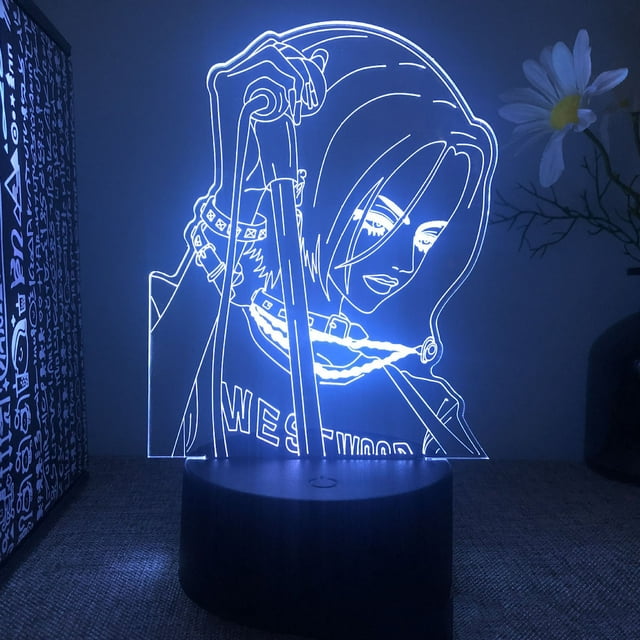 Lámpara LED de ilusión 3D Nana Anime con luz nocturna con 7 colores