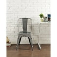 thumbnail image 3 of Metal Cafe Chair - Gun Metal, 3 of 5