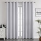 thumbnail image 1 of Nvzi Cortinas gris claro para dormitorio, 132*214 cm, 1 pieza, cortinas con ojales, fáciles de instalar - Cortinas opacas de poliéster de primera calidad para dormitorio y decoración del hogar, 1 of 5