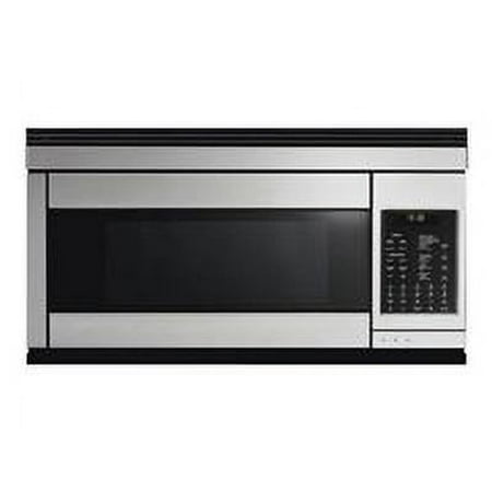 Fisher & Paykel - 1.1 Cu. Ft. Over-the-Counter Microwave - Black/brushed stainless steel
