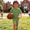 thumbnail image 7 of Cethrio Boys Activewear Outfit Sets, Summer School 2 Piece Short Sleeve Kids' Athletic Clothing Sets Army Green Size 6-7T, 7 of 7