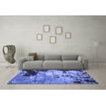 thumbnail image 3 of Ahgly Company Indoor Round Abstract Blue Contemporary Area Rugs, 8' Round, 3 of 4