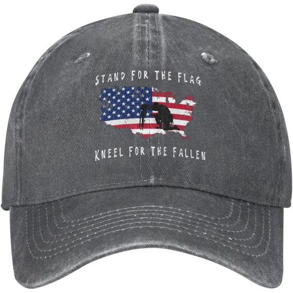Stand for The Flag, Kneel for The Fallen Unisex Baseball Cap