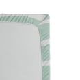 thumbnail image 2 of Ambesonne Pastel Fitted Sheet, Wavy Lines White Striped, Queen Size, Almond Green White, 2 of 2