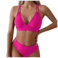 thumbnail image 2 of Bikini Set for Women Sporty Two Piece Swimsuit High Waisted Bottom Tummy Control Bathing Suit Comfortable Swimwear for Beach Activities Vacation Pool Party, 2 of 6