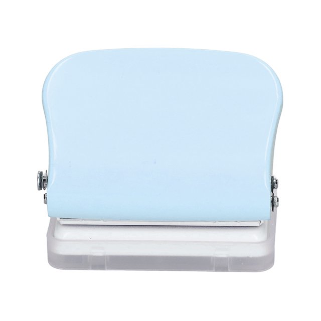 Loose Leaf Puncher Small Hole Punch Paper Punch Hole Puncher Handheld Hole Puncher Hole Punch Ruler Design Quick Positioning 3 Holes Metal Paint Body Loose Leaf Puncher For