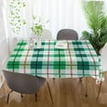 thumbnail image 6 of Coolnut St Patrick's Checkered Plaid Tablecloth Rectangle Colorful Table Cloth Large Square Table Cover for Dining Kitchen Party 60"x90" Decor Gift, 6 of 7