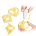 thumbnail image 5 of KAKOWELY 4Pcs Plastic Dumpling Wrapping Molds Creative Dough Press Tool Kitchen Accessory for Home Restaurant,2.56"X2.56"X3.94", 5 of 5