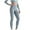Blue-01, variant on Leggings for Women High Waist Yoga Pants Womens Workout Solid Color Compression Legging Pants