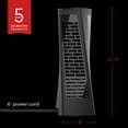 thumbnail image 5 of Vornado HELIX2 Personal Tower Fan with 2 Speed Settings, Illuminated Touch Controls, 70-Degrees of Oscillation, Small Footprint, Black, 5 of 5