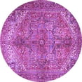thumbnail image 1 of Ahgly Company Indoor Round Persian Purple Traditional Area Rugs, 7' Round, 1 of 4