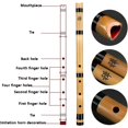 thumbnail image 2 of Beginner Hole Flute Japanese Shakuhachi Tang's Professional Playing Eight Hole G Key F Key Ancient Style Male and Female Musical Instruments (Color : Black, Size : G), 2 of 5