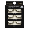thumbnail image 1 of 3 pares de pestañas postizas largas 3D, maquillaje, pestañas negras gruesas y naturales, 1 of 6