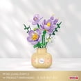 thumbnail image 6 of HI-REEKE Flower Mini Building Block Set Violets Flower Bouquet Bonsai Plastic Kit Gift Multicolor, 6 of 7