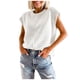 thumbnail image 1 of Suéter de cuello redondo para mujer, informal, liso, de punto, holgado, con cuello redondo, 1 of 7