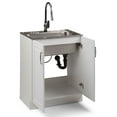 thumbnail image 7 of Simpli Home Darwin 28 inch Laundry Cabinet with Pull-out Faucet and Stainless Steel Sink, 7 of 7