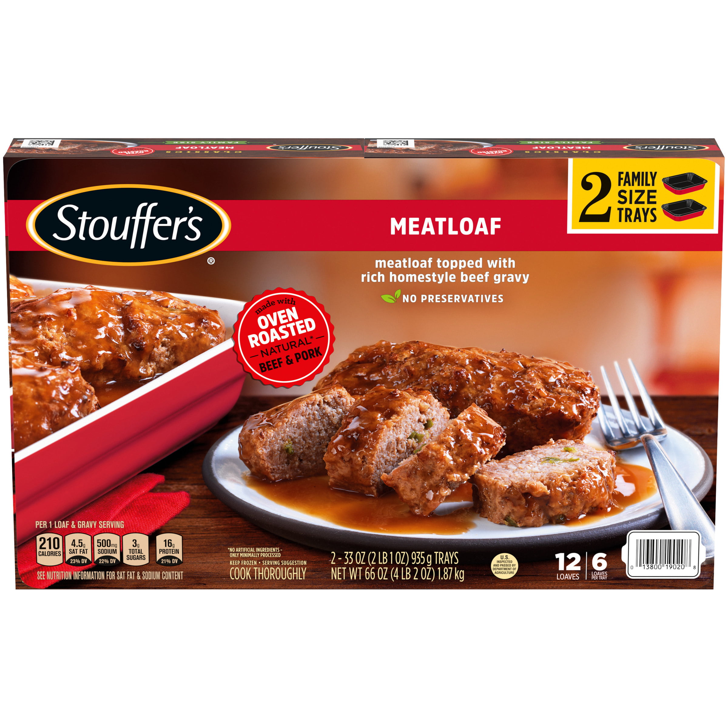 STOUFFER’S CLASSICS Meatloaf, Family Size Frozen Meal - Walmart.com