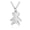 Silver, variant on Stainless Steel Pendant Necklace Bear Silver 15.7" 1.5mm Z627-Silver
