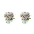 thumbnail image 4 of Wosthever 2 piezas de flores artificiales en jarrón, flores falsas de hortensias de seda elegantes y duraderas Type10 NO10, 4 of 6