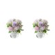 thumbnail image 4 of Yuarrent 2 pack/lote flores artificiales en jarrón aspecto realista elegante durabilidad fácil Type10 NO10, 4 of 6