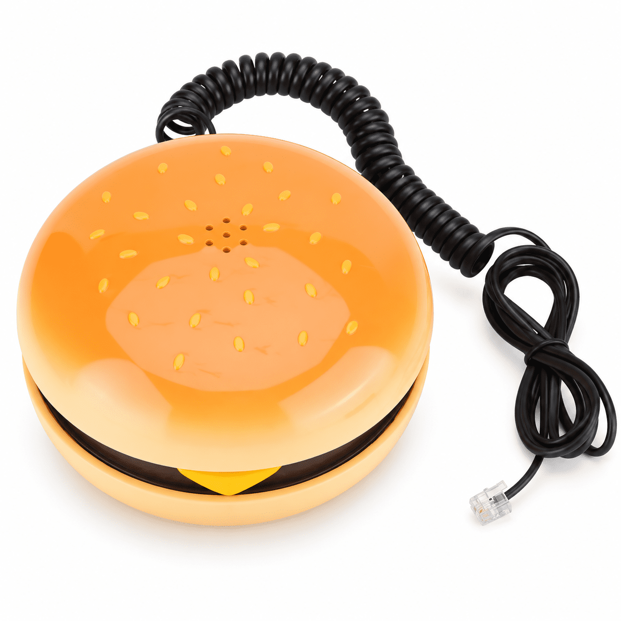 ABPETE Hamburger Telephone Vintage Kitchen Decor Cute Retro Landline Phone for Home DecorationNovelty Decorative Telephone Wire Design