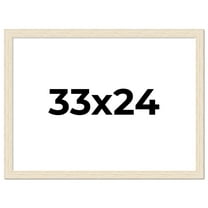 33x24 Frame White Real Wood Picture Frame Width 1.5 inches | Interior Frame Depth 0.5 inches | Barn