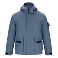 thumbnail image 3 of IYTR Winter Coats for Men Long Sleeve Hooded Fall Winter Thermal Coats Insulated Warm Winter Jackets (Blue,M), 3 of 5