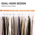 thumbnail image 2 of Labymos Space Saving 8-in-1 Pants Hanger 8 Layered Stainless Steel Rack Closet Wardrobe Organizer Slip, 2 of 8
