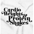 thumbnail image 2 of Cute Cardio Weights Protein Shakes Women's Plus Size Graphic Tee Brisco Brands 4X, 2 of 5