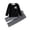 AB291 Black, variant on Tisuna Girls Fall Pajamas Set Kids Breathable Long Sleeve Crew Neck Plaid Print Tops And Pants Sleepwear Children'S 2 Pieces Homewear Matching Set Size 2-3 Years