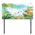 thumbnail image 3 of Dragonfly Headboard, Ferns Petals Flourishing Nature Fantasy Complex Mixed Digital Watercolors Image, Upholstered Decorative Metal Bed Headboard with Memory Foam, Twin Size, Multicolor, by Ambesonne, 3 of 4