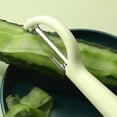 thumbnail image 5 of Solivara Stainless P Type Paring Vegetable Peeler For Household Potato Cucumber Kitchen Peeler Plastic(Green,6.69*1.18in), 5 of 8