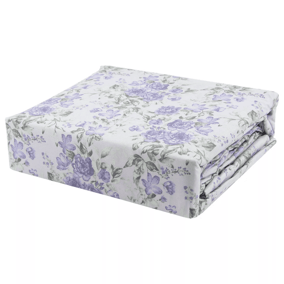 Gold Coast Extra Soft Birmingham Sheet Set Purple Floral, Twin Size