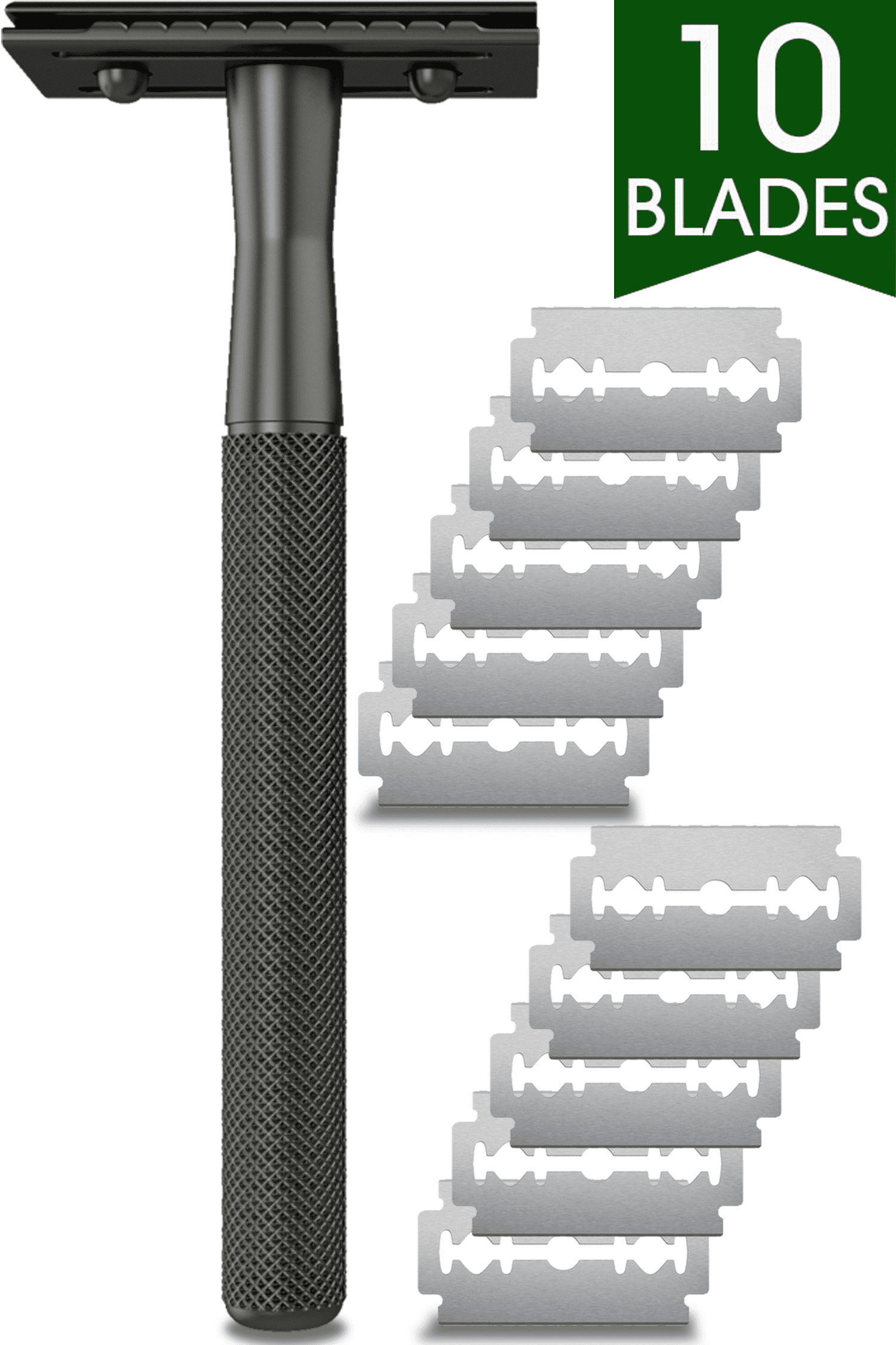 Nylea Double Edge Safety Razor for Men & Women Stainless Steel with 10