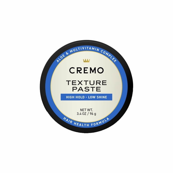 Cremo Barber Grade Hair Texture Paste for Men, 3.4 oz