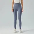 thumbnail image 1 of Pantalones de yoga abdominales de cintura alta, pantalones ajustados para correr con realce de glúteos y efecto melocotón de doble cara, 1 of 5