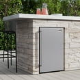 thumbnail image 6 of 21 in. Outdoor Refrigerator with IPX 4 Rating and Glass Shelves 4.4 Cu. ft. in Stainless-Steel (KM-OKS-OFRC-44SS), 6 of 13
