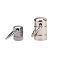 thumbnail image 1 of Banjo Strap Lock Buttons for Guitar Use Silver Metal Ensures Sturdy Secure Locking Position Easy to Mount Small and Large Size, 1 of 8