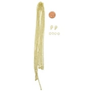 Blue Moon Beads Gold Metal Findings Cable Chain for Jewelry Making, 100 inches-Unisex-Teen to Adult