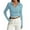 Light Blue, variant on UJNDER Women's Long Sleeve V Neck Slim Fit Tops for Women Casual Basic Pleated Top T Shirt Comfortable Brown S
