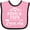 Pink and Black, variant on Inktastic Mimi and Papa Love Me Boys or Girls Baby Bib